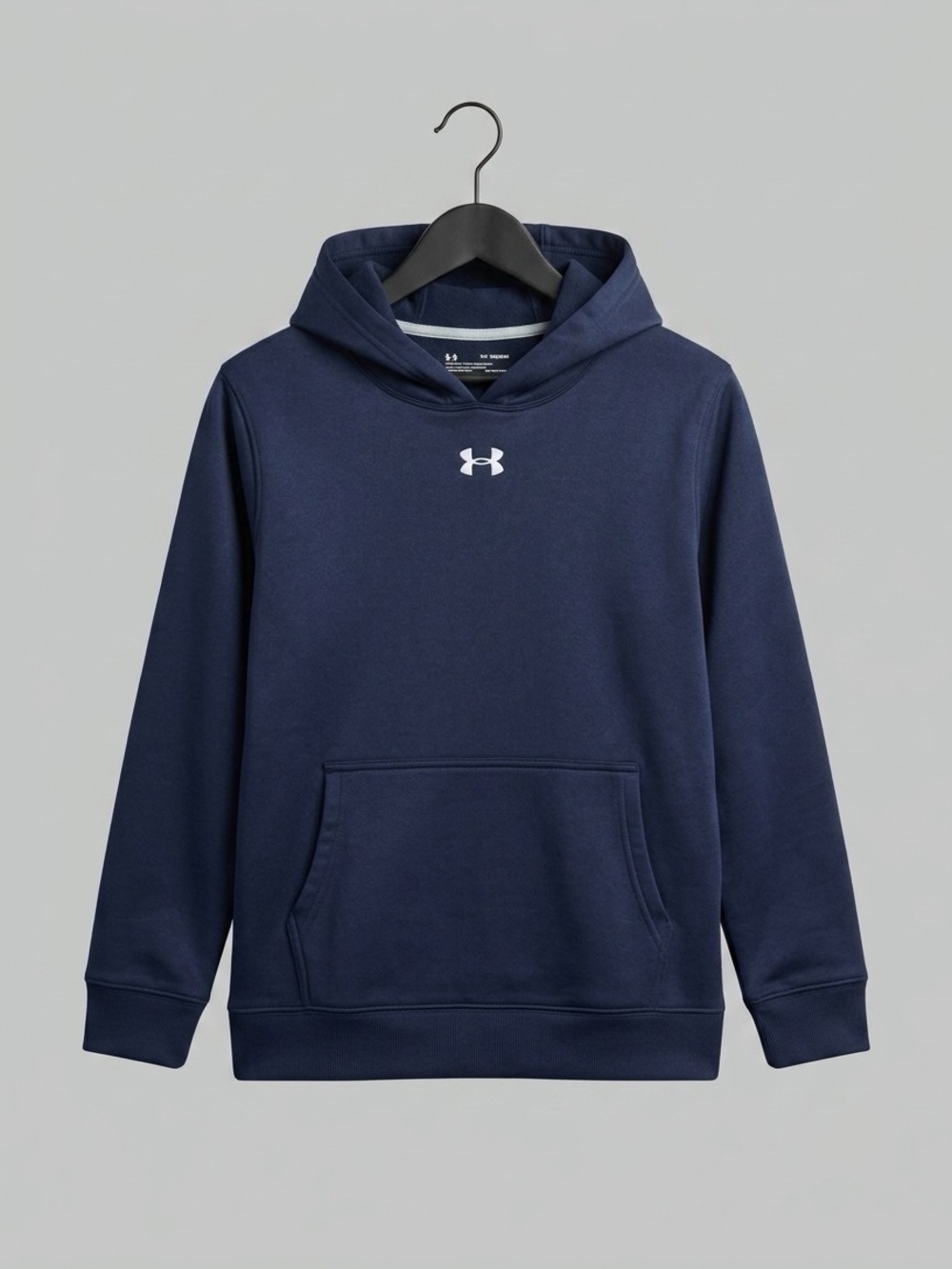 Boys Under Armour Performance Fleece Hoodie Navy Blue Size Youth Large
